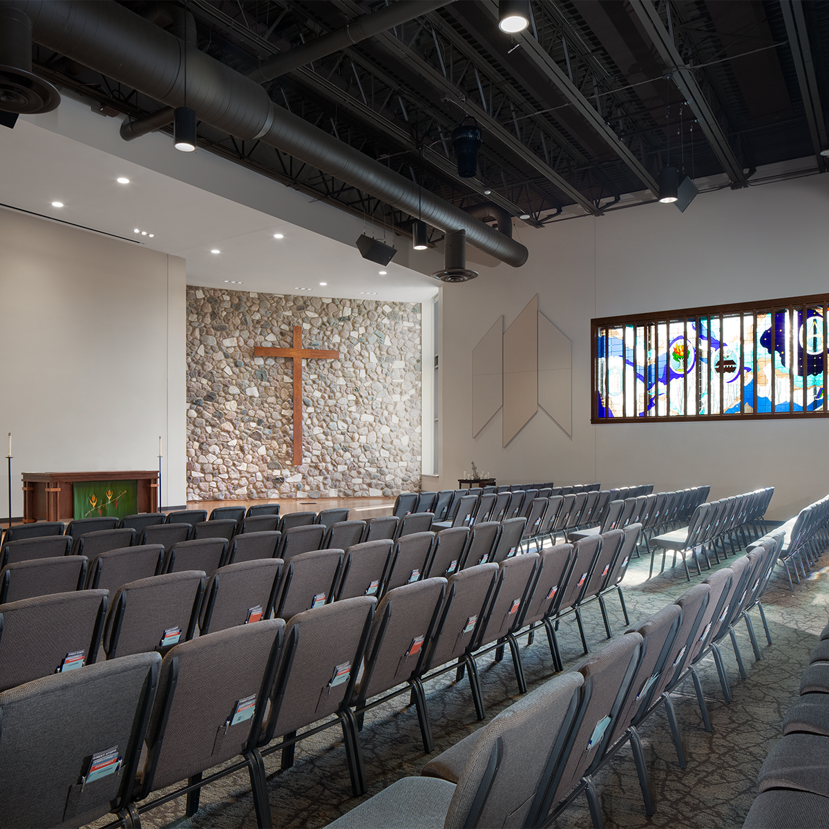 contemporary church interior design ideas