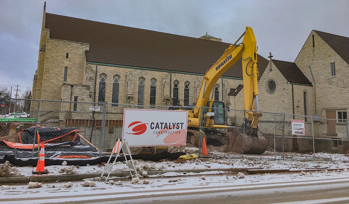 church construction grounds