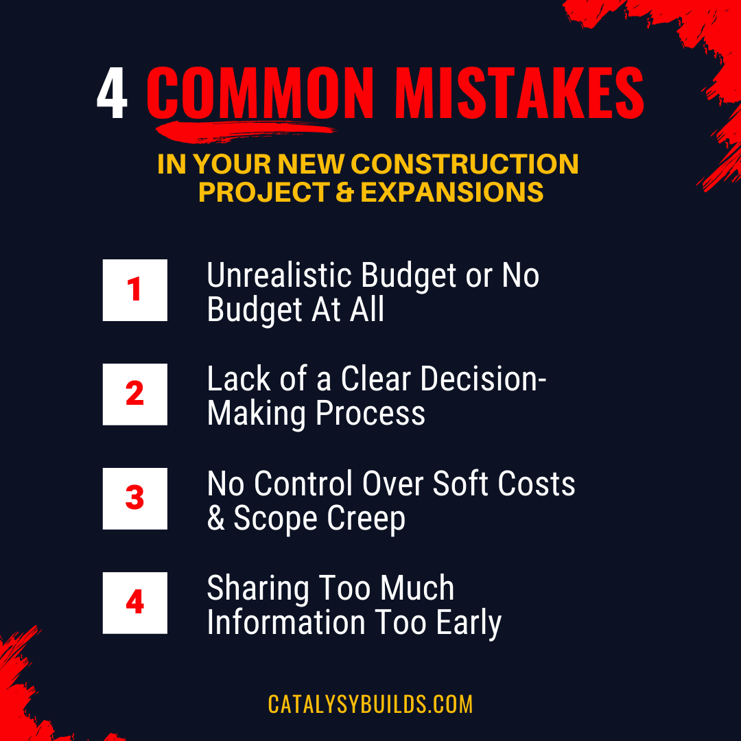 common new construction mistakes