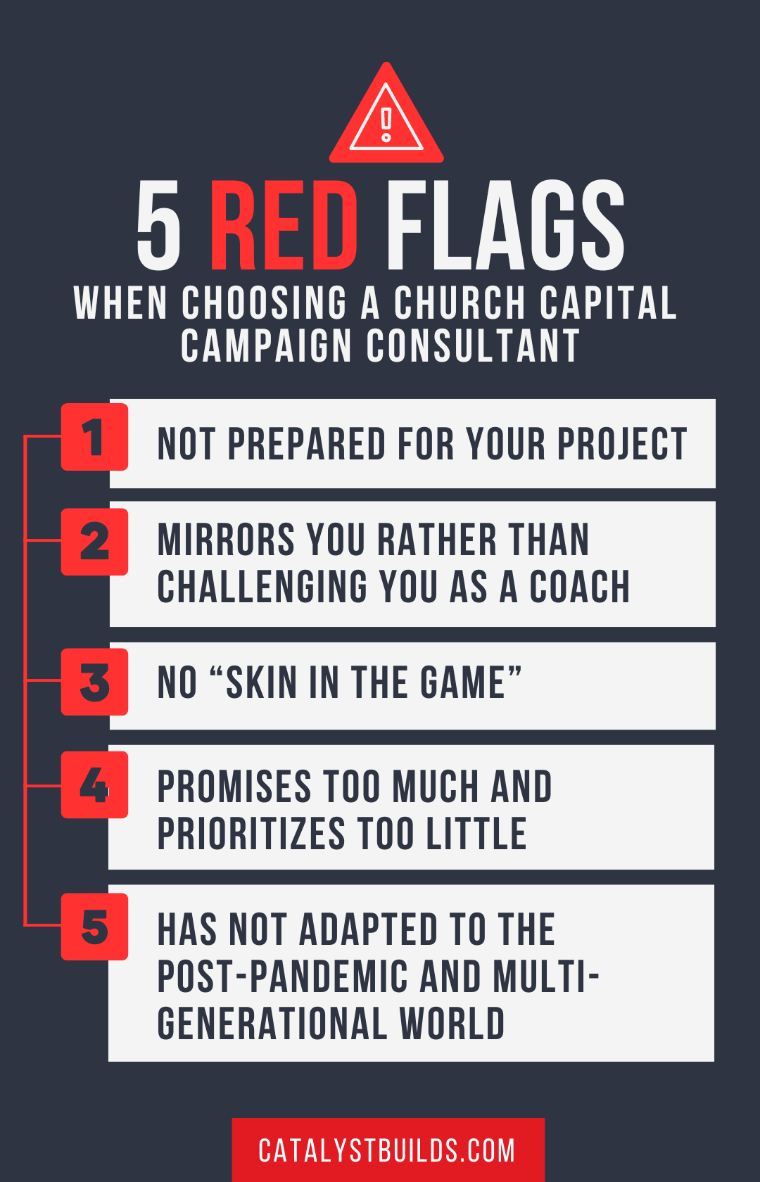 red flags capital campaign consultant