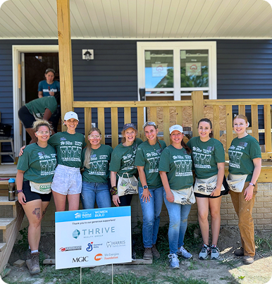 about-catalyst Catalyst team at a home build.