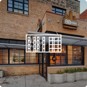 99nine Radio with a building icon overlaying image.