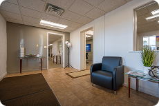 Watertown office lobby area.