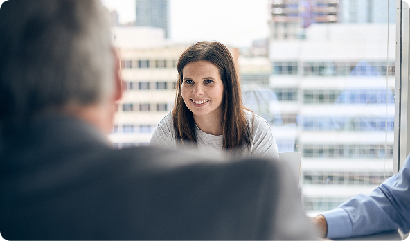 Catalyst employee smiling.