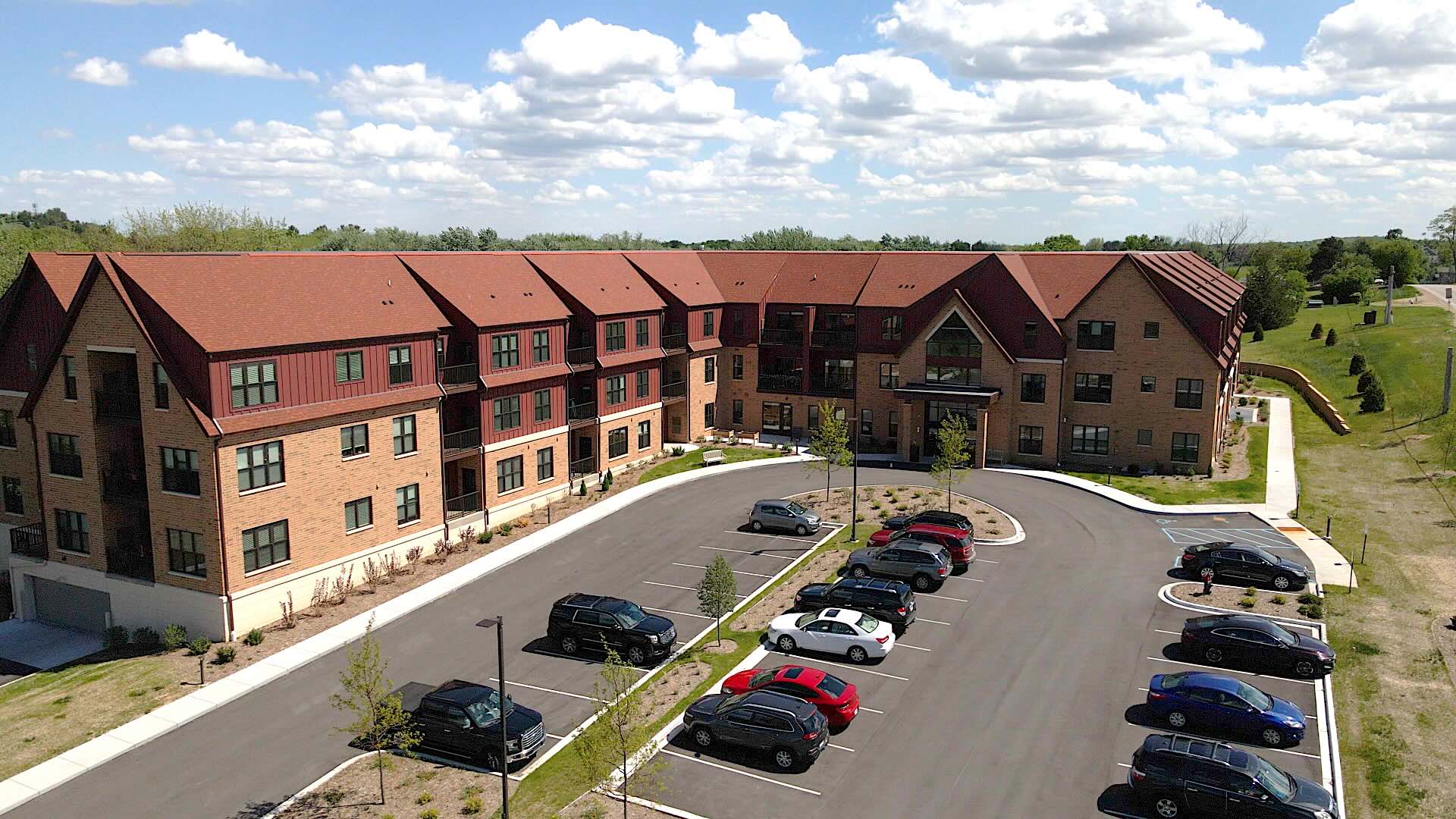 Aerial Evin exterior.