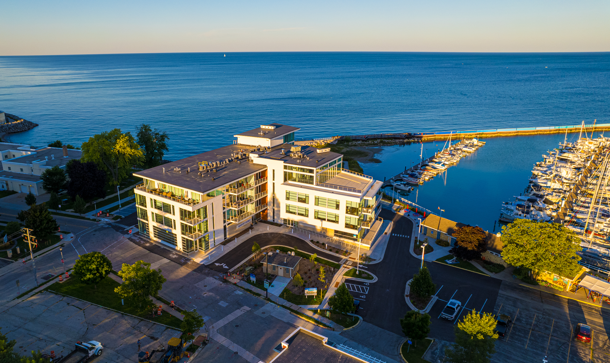 Newport is seated on the lake.