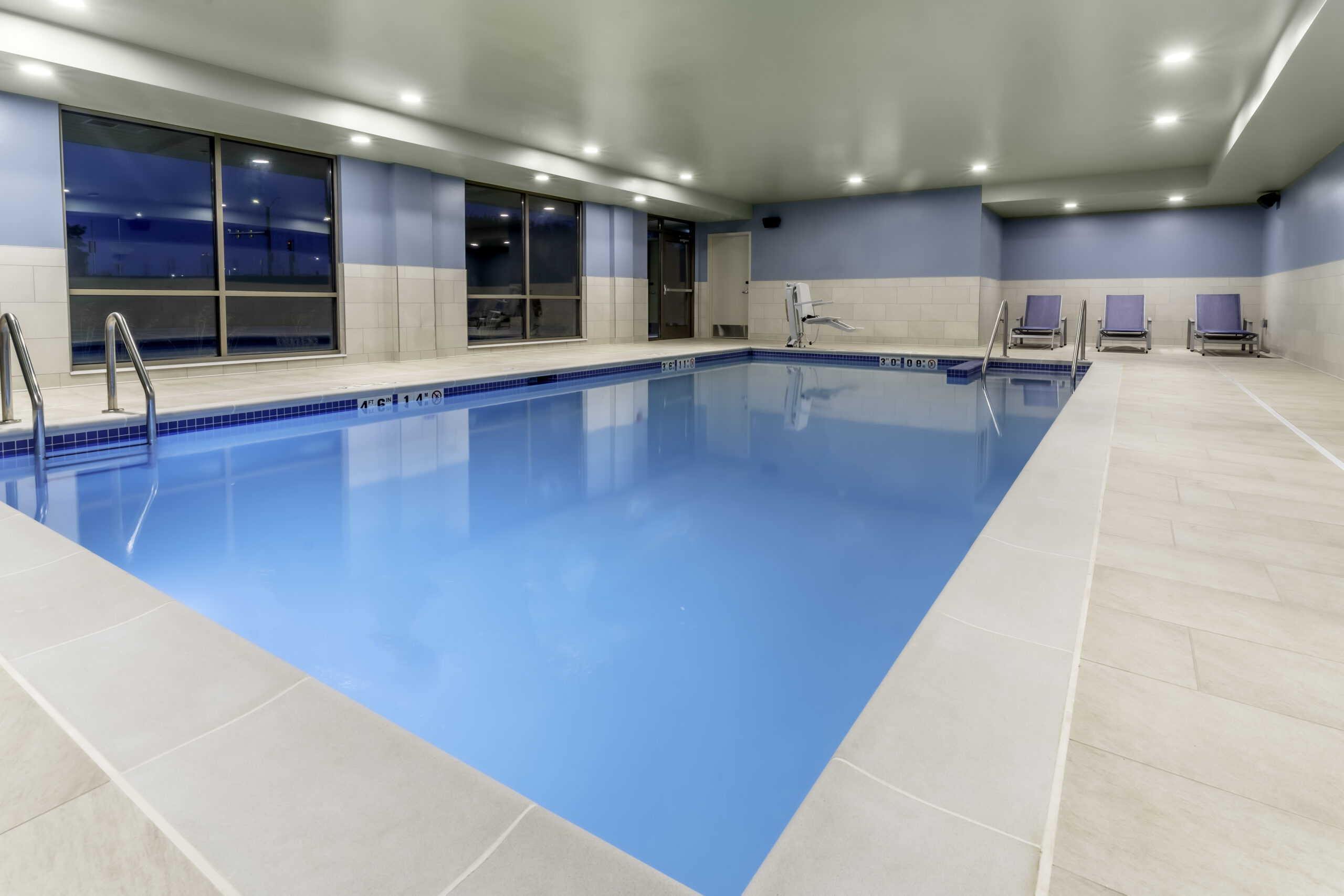 Indoor swimming pool.